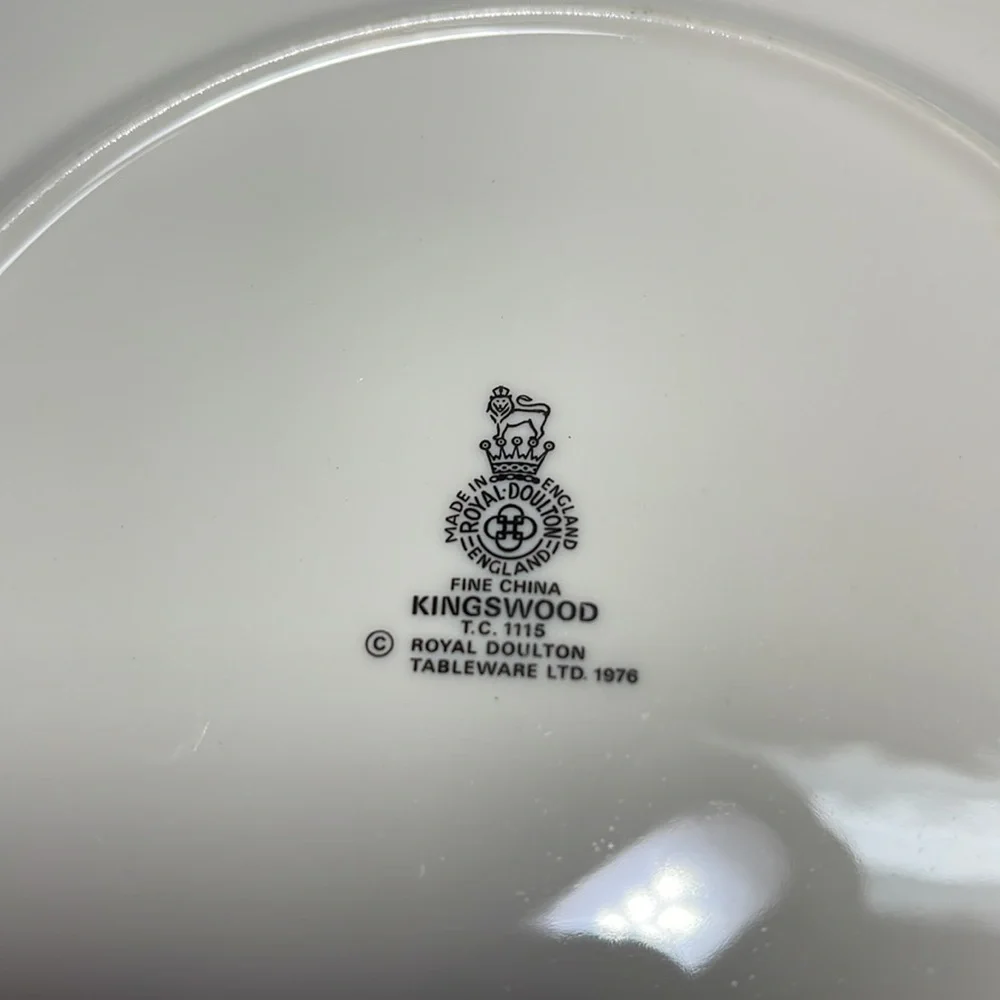 Royal Daulton light crazing royal